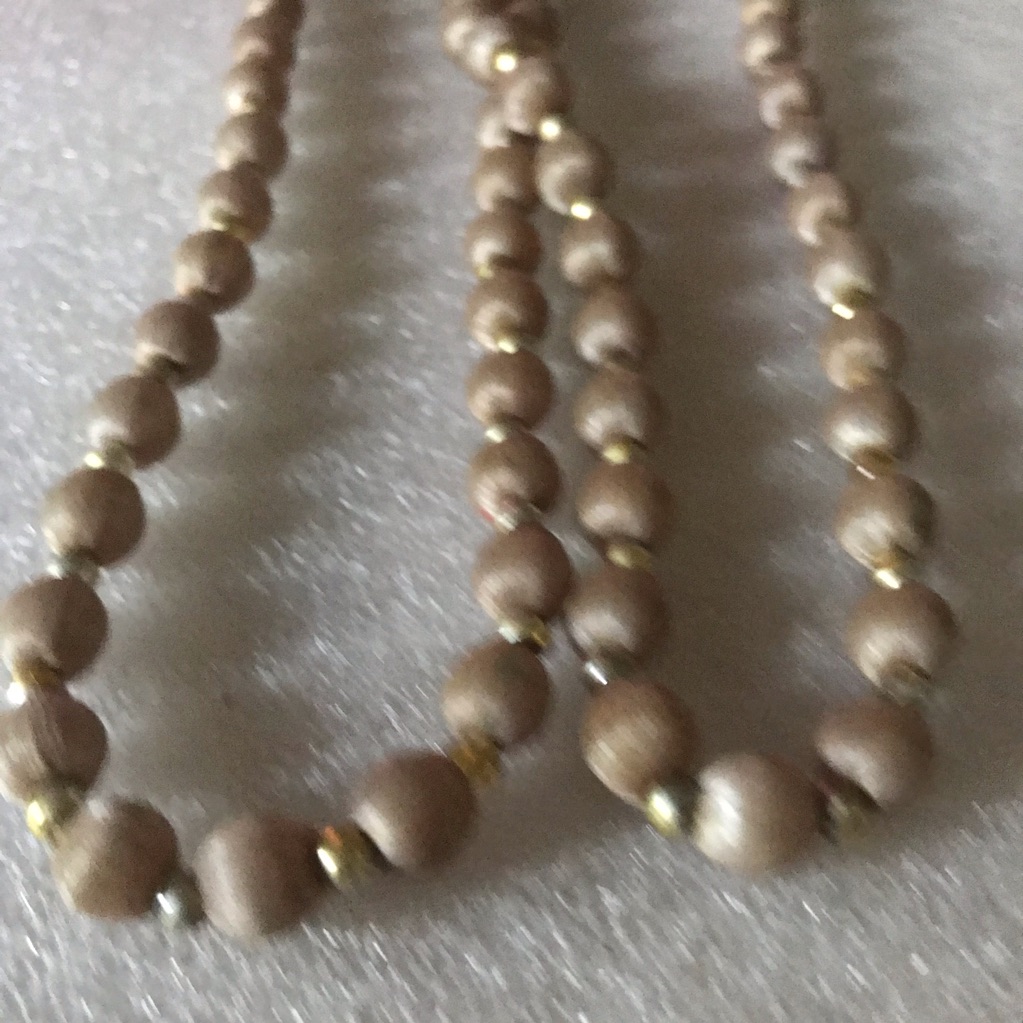 Elegant Taupe Beaded Necklace - Women Jewelry